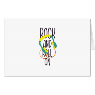 Rock and roll on card