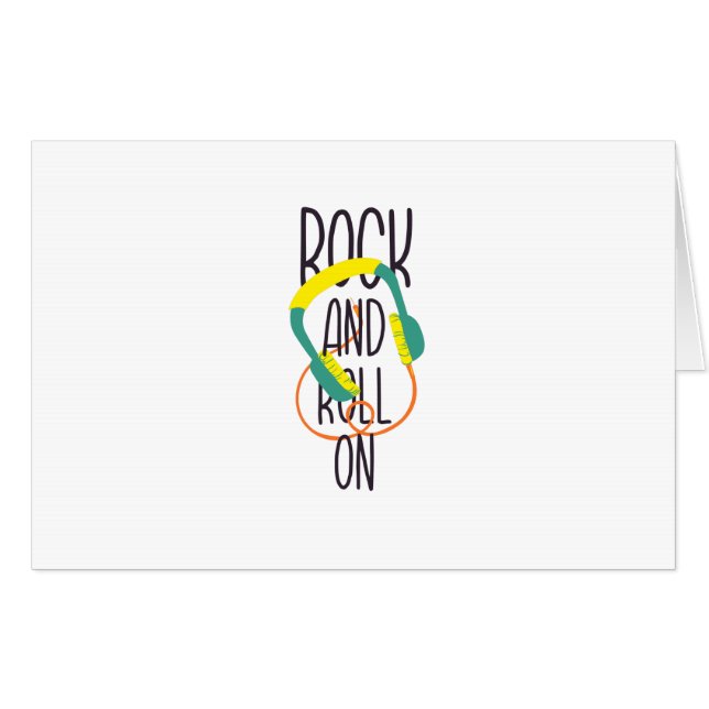 Rock and roll on card (Front Horizontal)