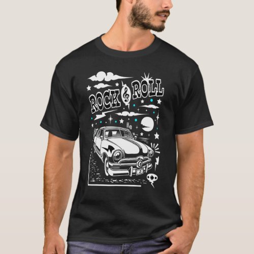 Rock And Roll Party 50s Sock Hop Costumes Greaser  T-Shirt