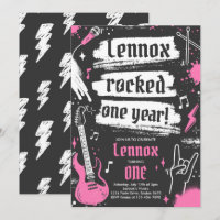 Rock and Roll Party Rocked One Year 1st Birthday