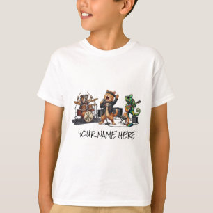 Rock and Roll Pets Band - Funny Animals Concert T-Shirt