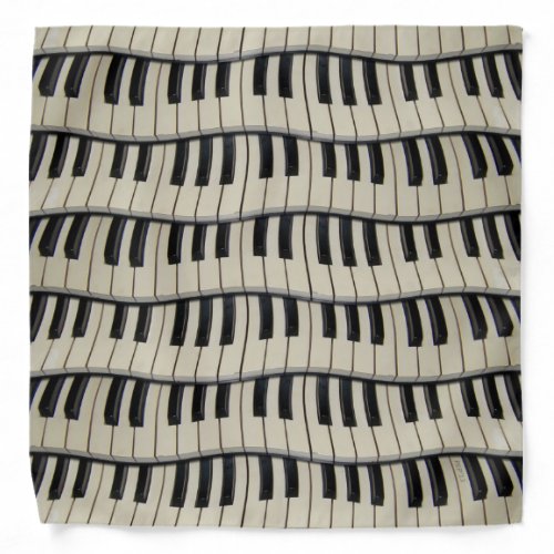 Rock And Roll Piano Keys Bandana