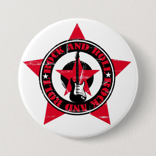 Rock and Roll Pinback Button
