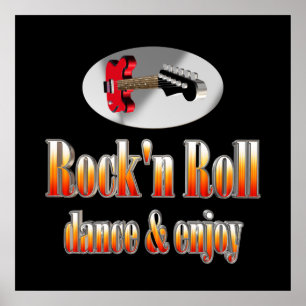 Rock and roll poster