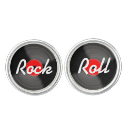 Rock and Roll Record Cufflinks