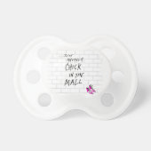 Rock and Roll Shopping pacifier (Front)