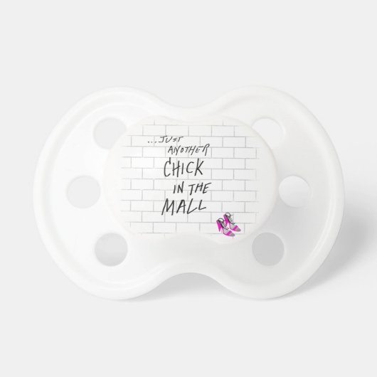 Rock and Roll Shopping pacifier (Front)