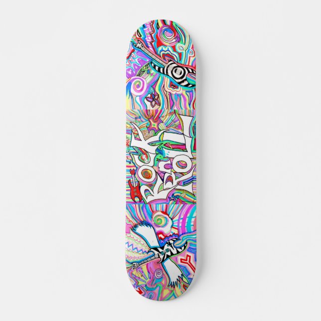 Rock and Roll Skateboard Deck (Front)