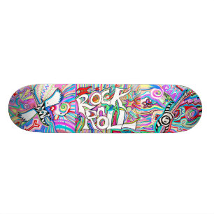 Rock and Roll Skateboard Deck