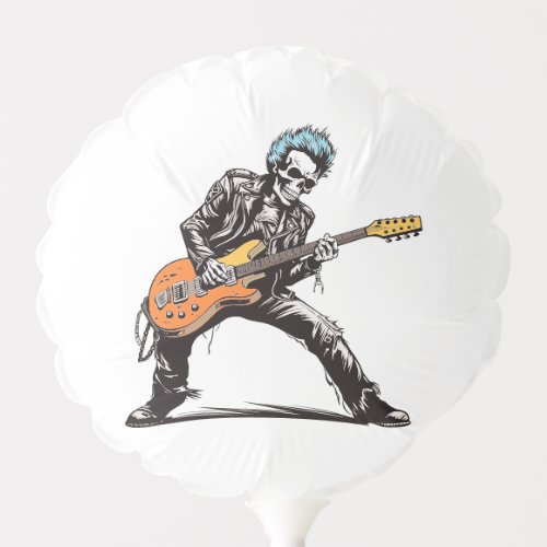 Rock and Roll Skeletons Birthday Party Balloon