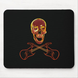 Rock and Roll Skull Mouse Pad
