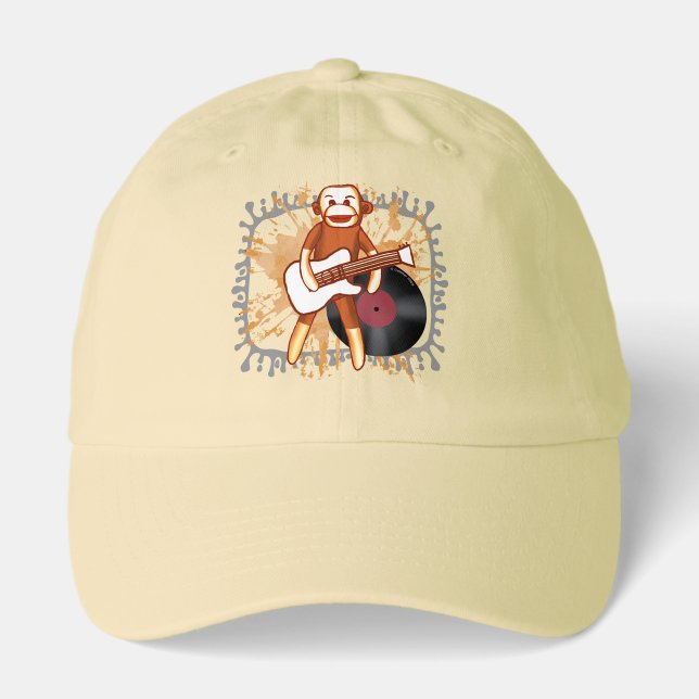 Rock and Roll Sock Monkey  hat  (Front)