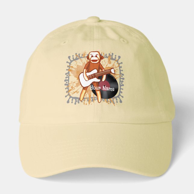 Rock and Roll Sock Monkey  hat  (Front)