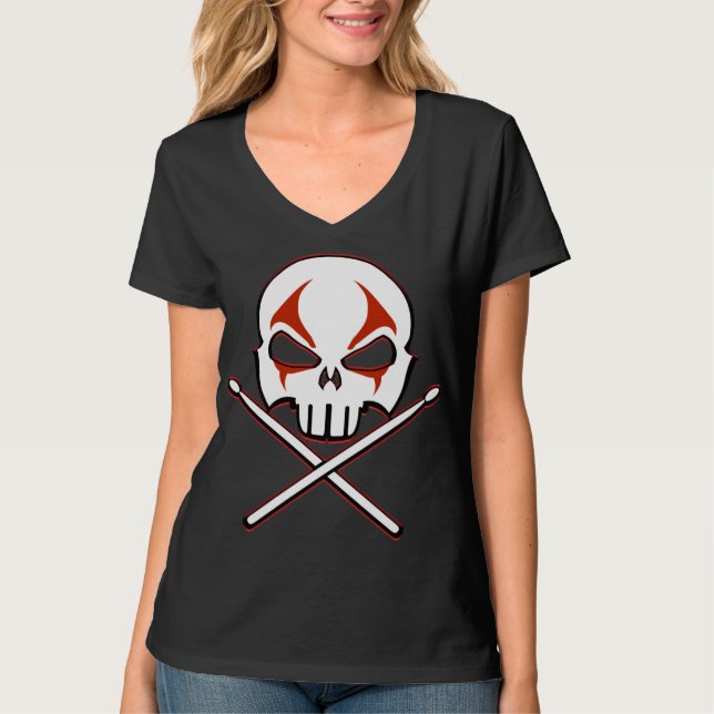 Rock and Roll T-shirt Heavy Metal Shirt Women's (Front)