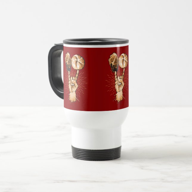 Rock and Roll Travel Mug (Front Left)
