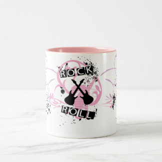 Rock and Roll Two-Tone Coffee Mug