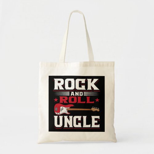 Rock And Roll Uncle Guitar Player Rock N Roll Musi Tote Bag