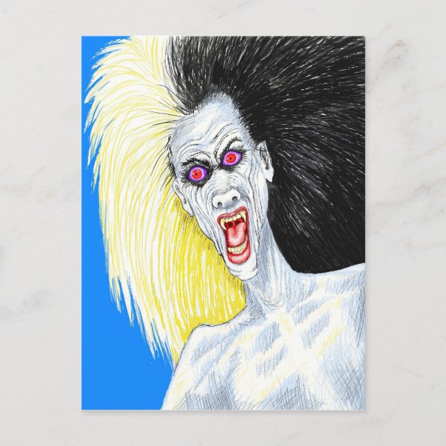Rock and Roll Vampire Postcard (Front)