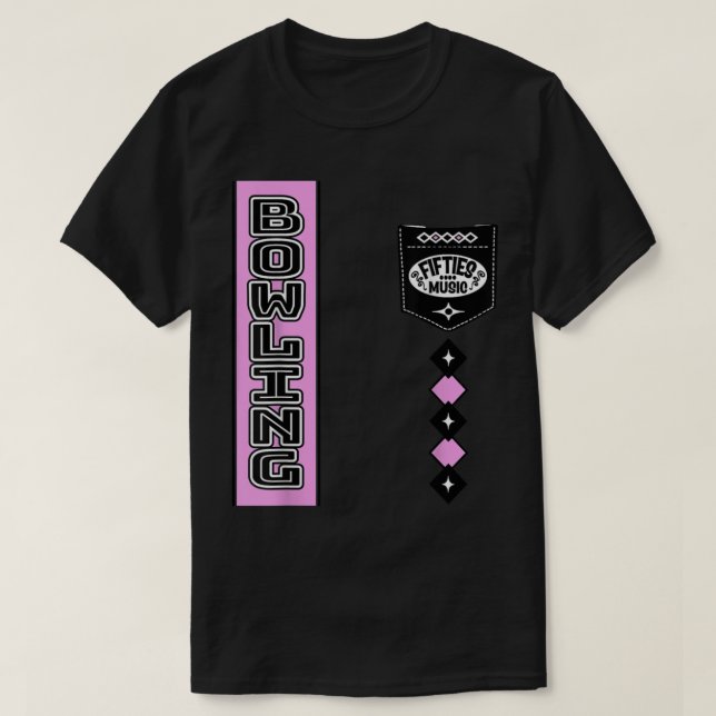 Rock and Roll Vintage 50s Sock Hop Retro Rockabill T-Shirt (Design Front)