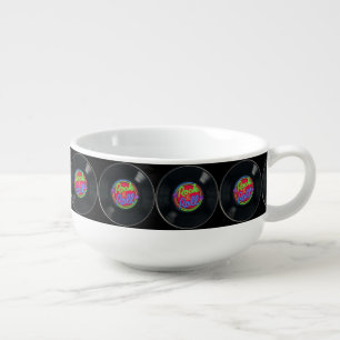 Rock And Roll Vinyl Soup Mug