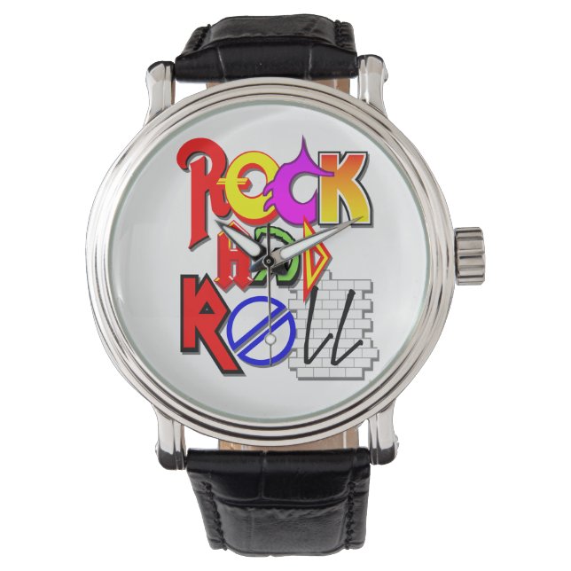 Rock and Roll Watch (White) (Front)