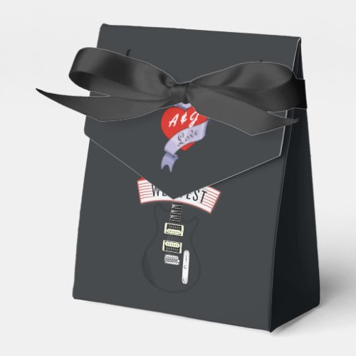 Rock and Roll Wedding  Favor Boxes