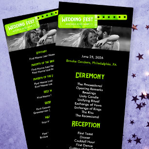 Rock and Roll Wedding Festival Wedding Program