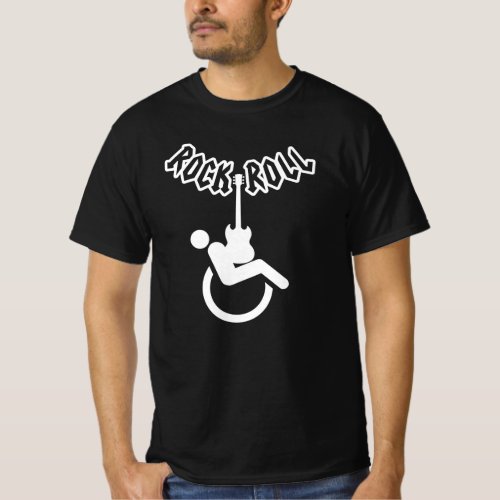 Rock and Roll Wheelchair User Disability Awareness T_Shirt