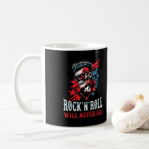 Rock and Roll Will never die Coffee Mug
