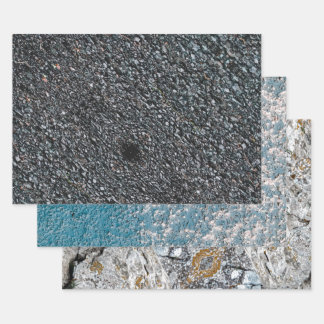 Rock and stone, walls, pebbles, building materials wrapping paper sheets