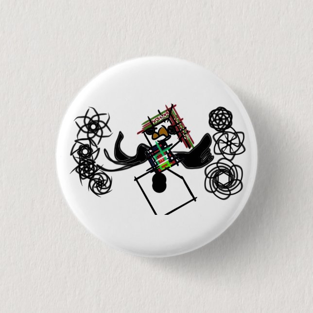 Rock around snowman button (Front)