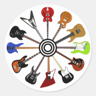 Rock Around the Clock Classic Round Sticker