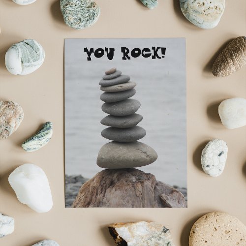 Rock Art Cairn Dude Birthday Card