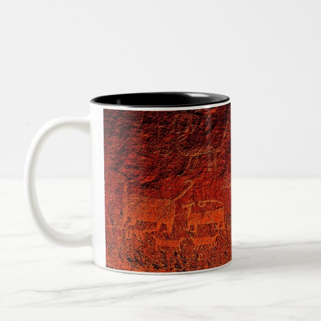 Rock Art Large Coffee Mug (Left)
