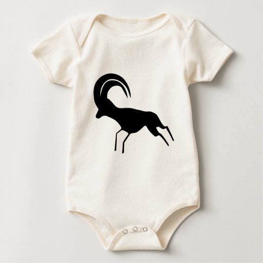 Rock Art Saharan Antelope Baby Bodysuit