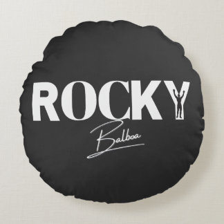 Rock Balboa The Fighter Round Pillow