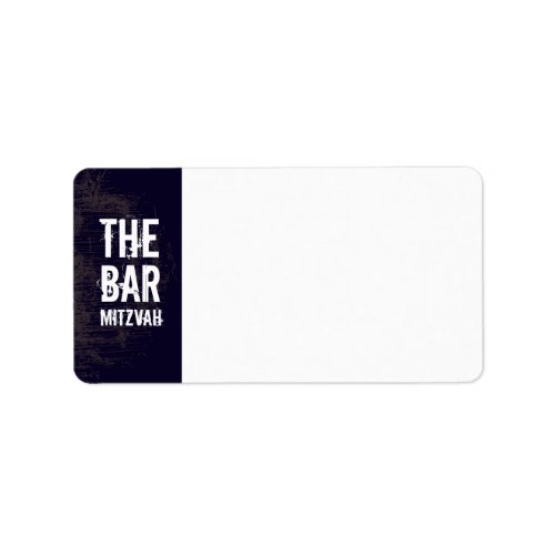 Rock Band Bar Mitzvah Address Label