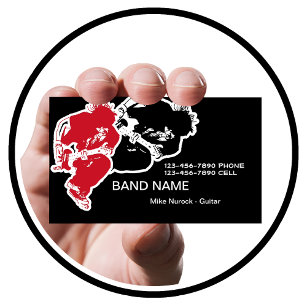 Rock Band Business Cards