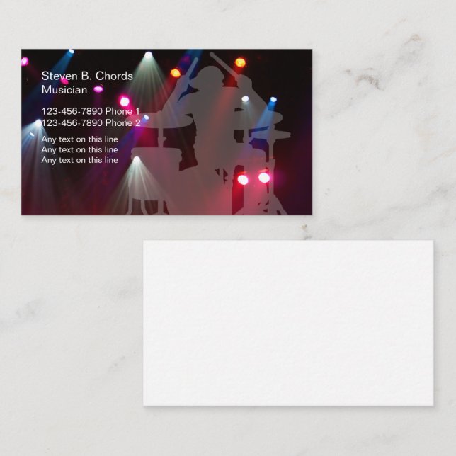 Rock Band Business Cards (Front/Back)