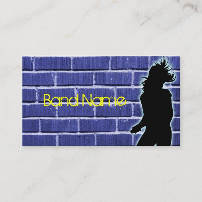 Rock Band Business Cards Brick (Front)