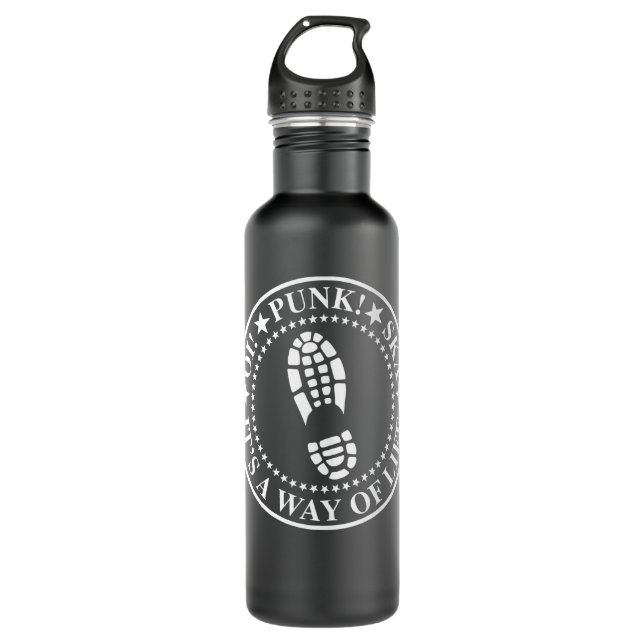 Rock Band Cute Graphic Stainless Steel Water Bottle (Front)
