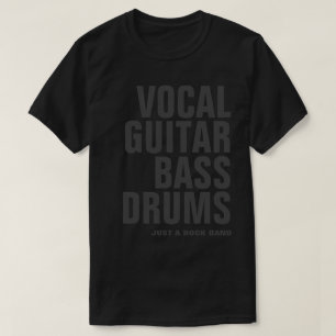 Rock Band Formation Black T-Shirt