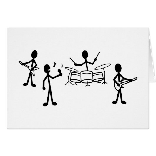 Rock Band Stick Figure (Front Horizontal)