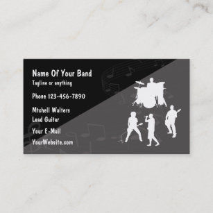 Rock Band Theme Business Card