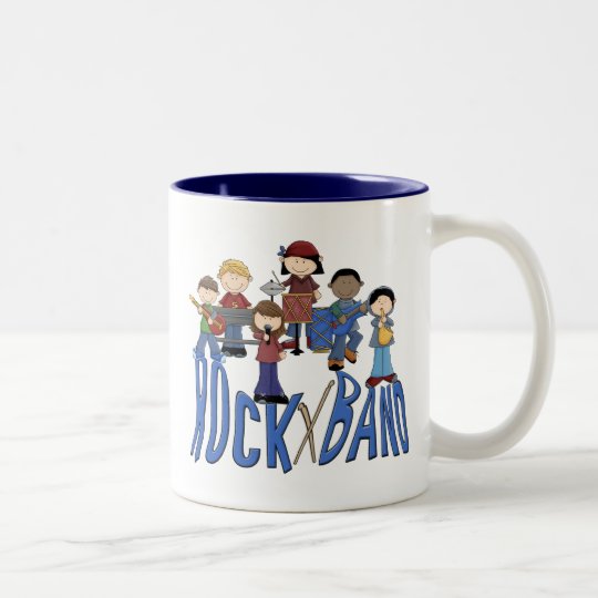 Rock Band Two-Tone Coffee Mug
