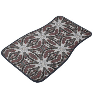 Rock Biker Western Studded tooled Leather Car Mat