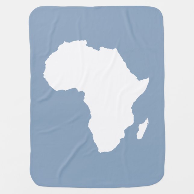 Rock Blue Audacious Africa Receiving Blanket (Front)