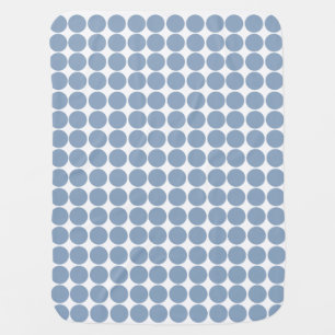 Rock Blue Safari Dot Receiving Blanket