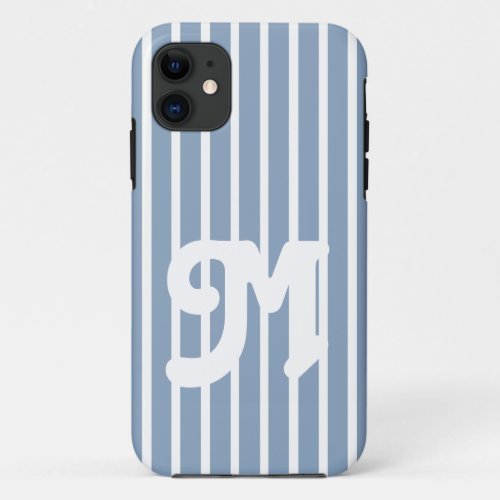 Rock Blue Safari Stripe iPhone 11 Case