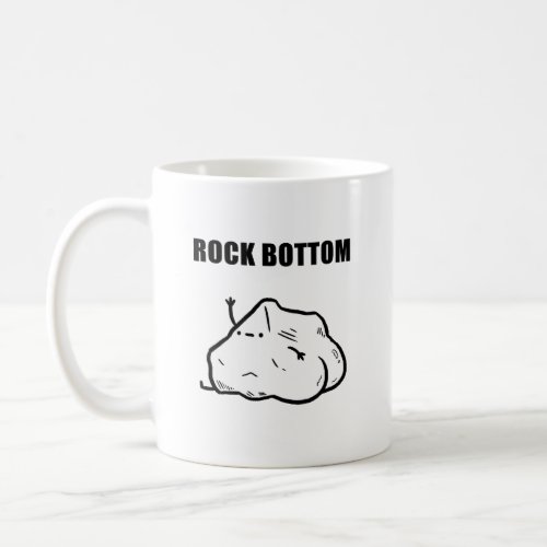 Rock Bottom Funny Geology Pun Mug